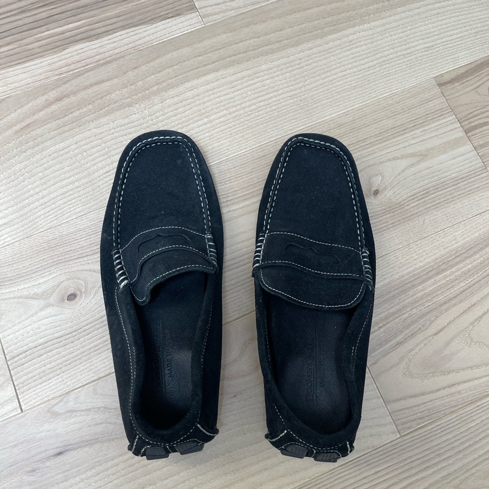Dooney & Bourke men’s black suede loafers